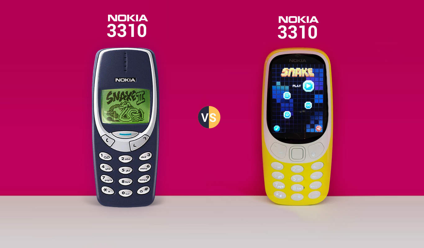 Nokia 3310 New Vs. Nokia 3310 Old