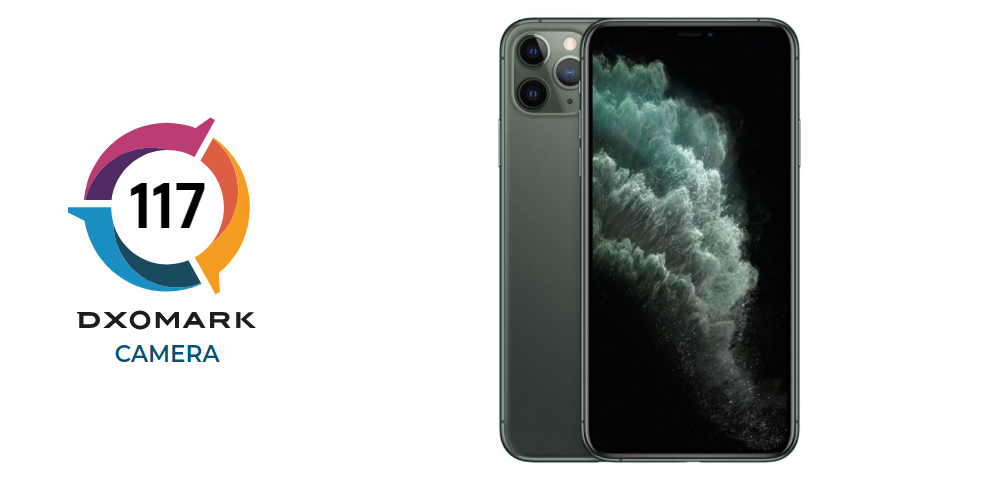 DxOMark score of Apple iPhone 11 Pro Max camera is 117