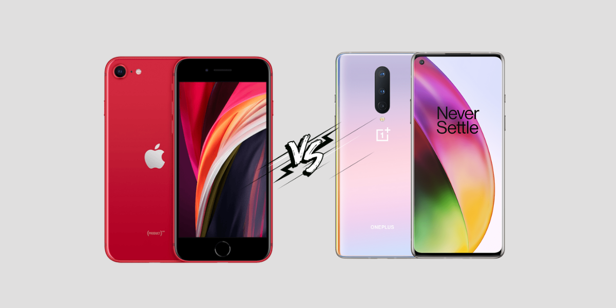 OnePlus 8 vs iPhone SE comparison