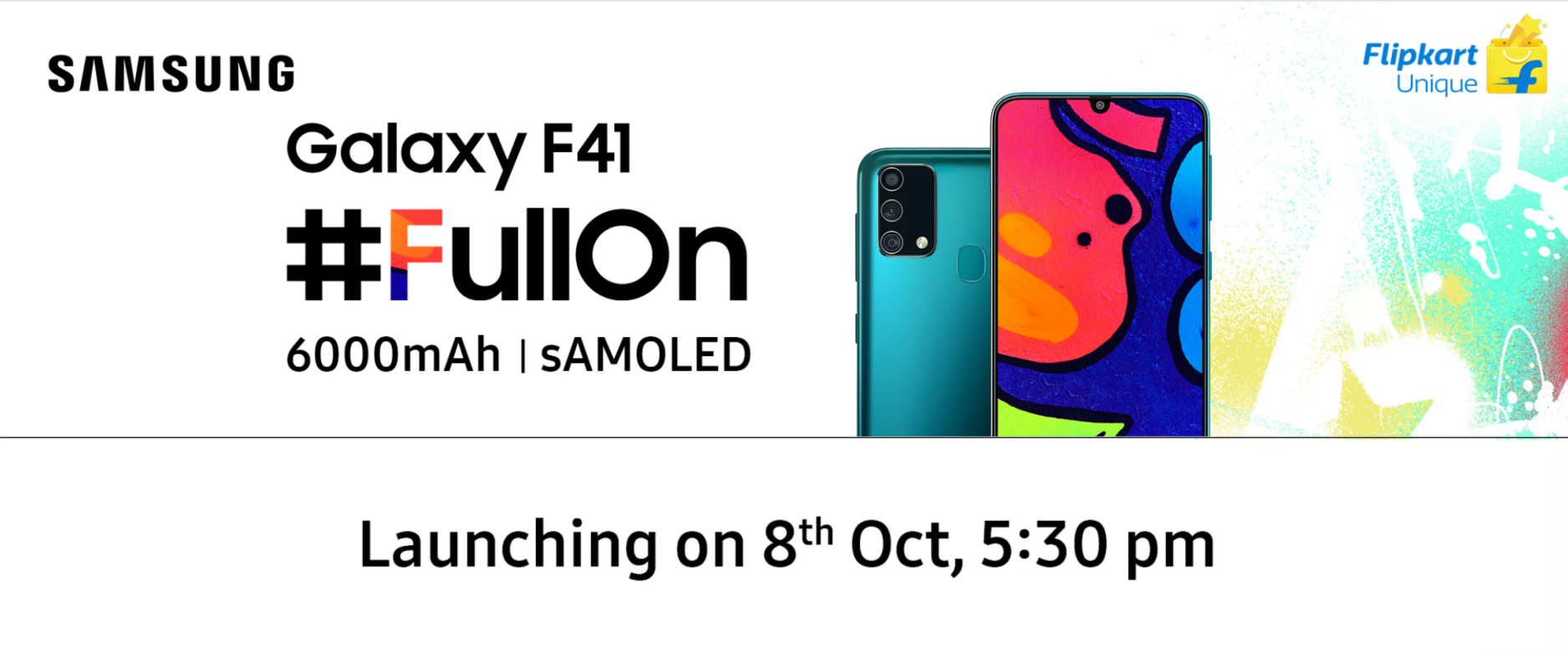 Galaxy F41 to launch in India on Oct 8