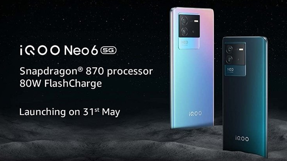 iQOO Neo6 5G will officially launch in India on May 31st