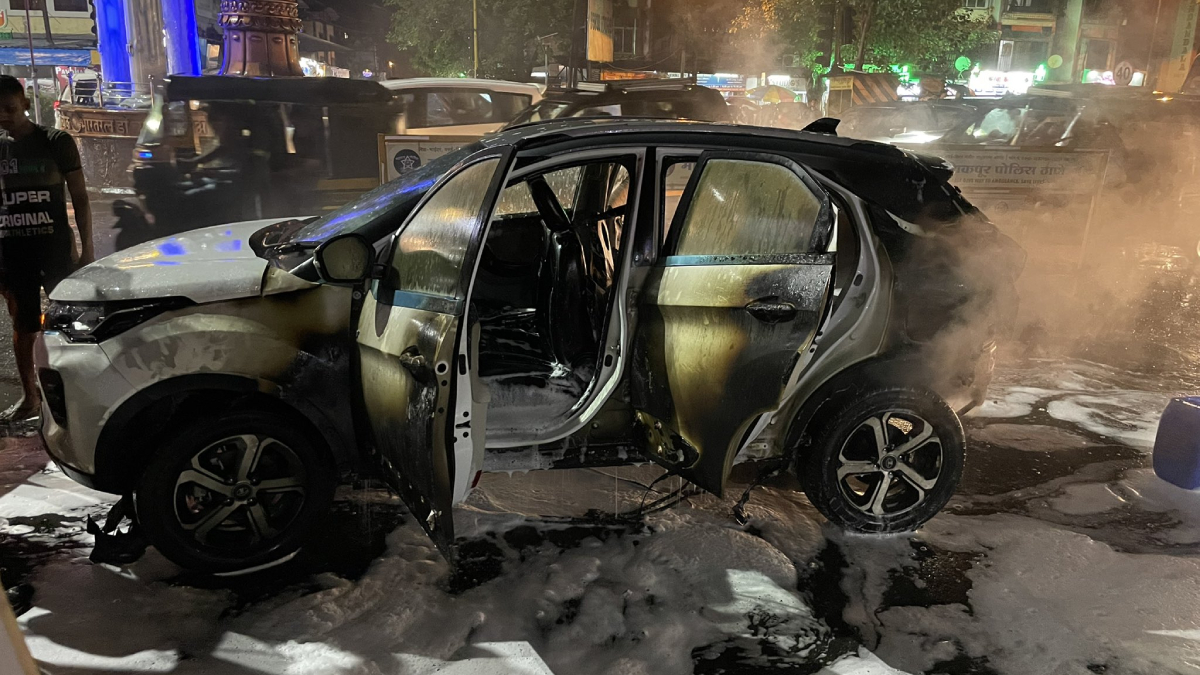 Watch Tata Nexon EV on fire; Check company response to the accident - Smartprix