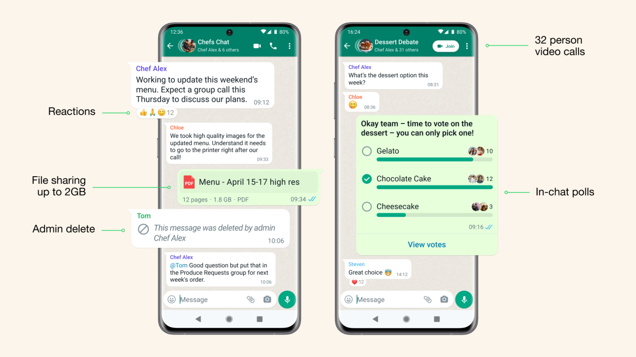 how to create a poll on whatsapp group chat